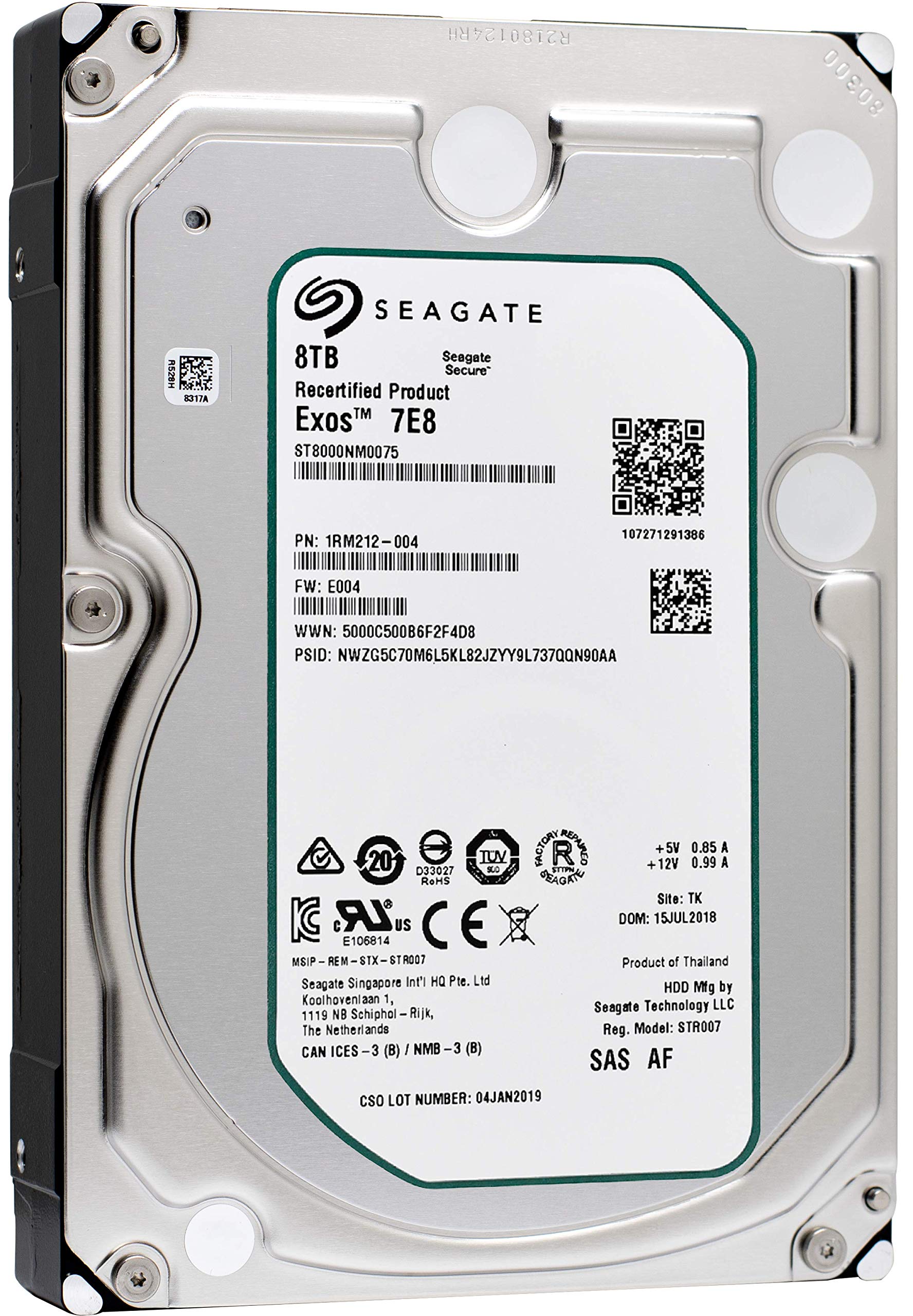 Amazon.com: Seagate Exos 7E8 8TB 7200 RPM Nearline SAS 3.5